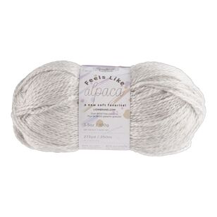 Lionbrand Feels Like Alpaca Yarn Silver