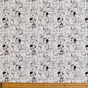 Disney 101 Dalmatians Printed 108 cm Flannelette Fabric Blue 108 cm