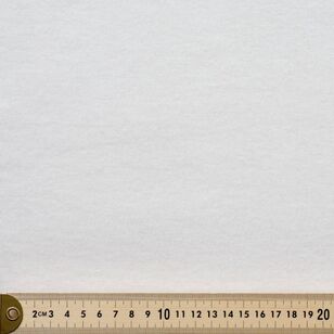 Plain 112 cm Flannelette Fabric Blanc de Blanc 112 cm