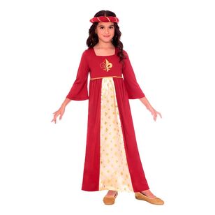 Amscan Tudor Princess Kids Costume Red