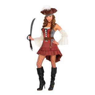 Amscan Castaway Pirate Girl Teen Costume Multicoloured