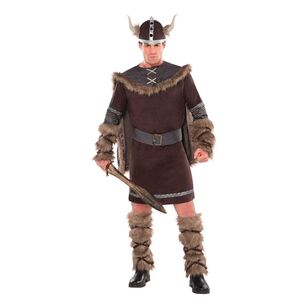 Amscan Viking Warrior Adult Costume Multicoloured