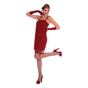 Amscan Red Flapper Adult Costume Red 8 - 10