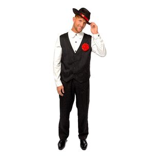 Amscan Gangster Man Adults Costume Multicoloured