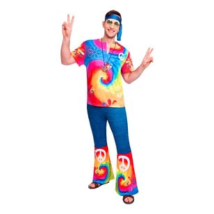 Amscan Free Spirit Mens Costume Multicoloured Standard