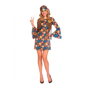 Amscan Groovy Hippy Woman Costume Multicoloured 16 - 18