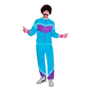 Amscan Shell Suit Adult Man Costume Multicoloured