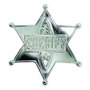 Amscan Cowboy Sheriff Badge Multicoloured