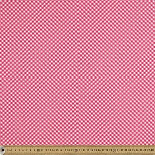 Mini Gingham Printed 112 cm Cotton Blender Fabric Lolly 112 cm