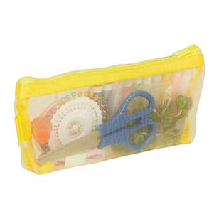 Sewing Kit & Mesh Bag Yellow