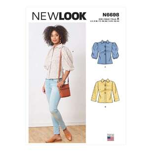 New Look Sewing Pattern N6698 Misses' Tops 6 - 18