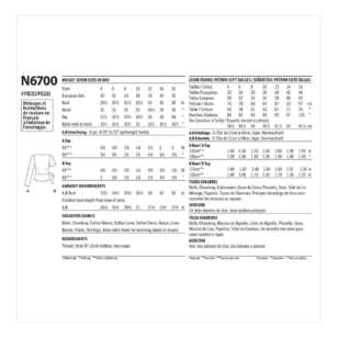 New Look Sewing Pattern N6700 Misses' Tops 4 - 16