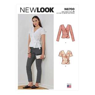 New Look Sewing Pattern N6700 Misses' Tops 4 - 16