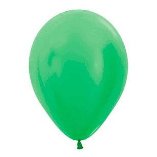 Spartys Pearl Latex Balloon 20 Pack Green 30 cm