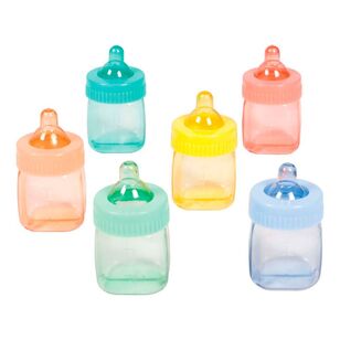 Amscan Baby Shower Bottle Favours 6 Pack Multicoloured