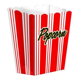 Amscan Large Popcorn Boxes 8 Pack Multicoloured