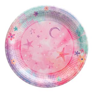 Amscan Girl-Chella Birthday Round Paper Plate Multicoloured 17 cm