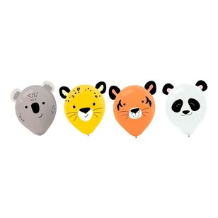 Amscan Get Wild Jungle Animals Latex Balloon Multicoloured 30 cm