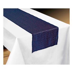 Amscan Sparkling Sapphire Fabric Table Runner Multicoloured