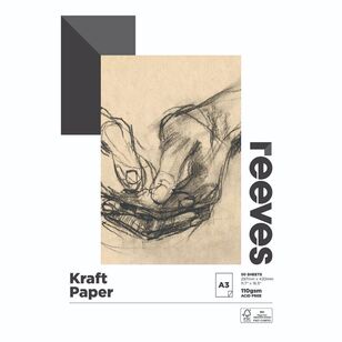 Reeves 120 gsm Kraft Paper Pad White A4