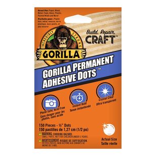 Gorilla Permanent Adhesive Dots Clear