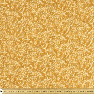 Vines Printed 274 cm Cotton Backing Fabric Mustard 274 cm