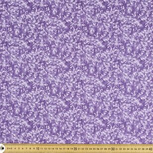 Vines Printed 274 cm Cotton Backing Fabric Purple 274 cm