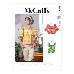 McCall's M8202 Misses' Tops