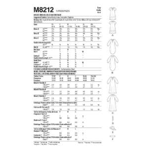 McCall's M8212 Misses' Dresses, Belt, Hat & Mask