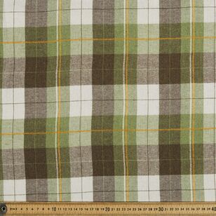 Yarn Dyed Tartan Printed 145 cm Designer Suiting Fabric Forest & Multicoloured 145 cm