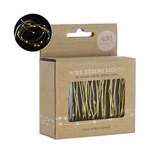 Bud LED String Of 40 Lights Gold 4.2 m