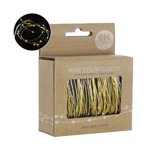 Bud LED String Of 80 Lights Gold 8.2 m