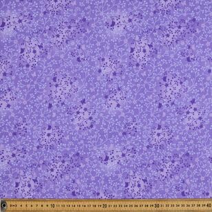 Flutter Printed 112 cm Cotton Blender Fabric Lilac 112 cm