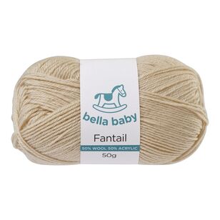 Bella Baby Fantail Merino Blend 4 Ply Yarn Ecru