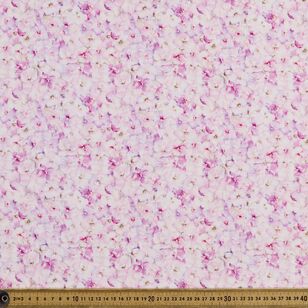 Soft Petals Printed 135 cm Rayon Fabric Multicoloured 135 cm