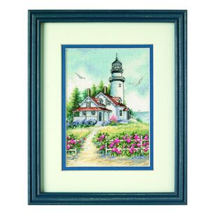 Dimensions Scenic Lighthouse Cross Stitch Kit Multicoloured 13 x 18 cm