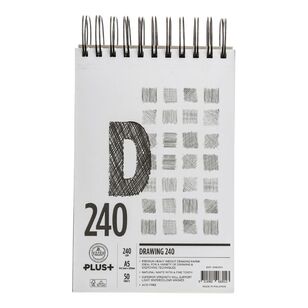 The Paper House Plus 240 gsm 50 Sheets Draw Pad White