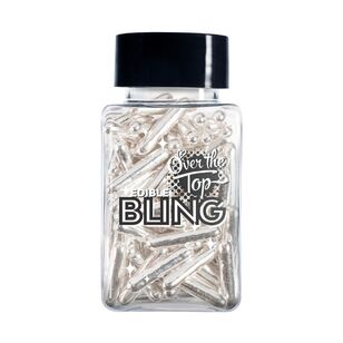 Over The Top Bling Metallic Rods Silver 70 g