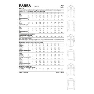Butterick Sewing Pattern B6856 Misses' Top