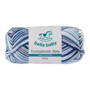 Bella Baby Tootgarook Printed 4 Ply Yarn Navy Blues 50 g