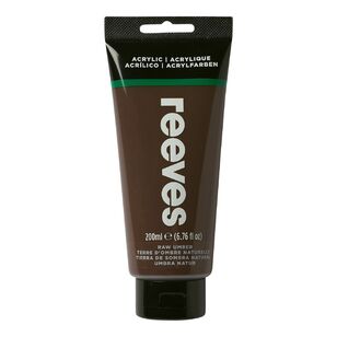 Reeves Artists Acrylic Paint Raw Umber 200 mL