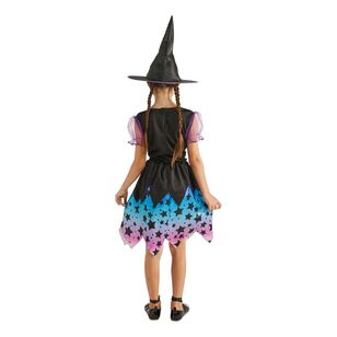 Spooky Hollow Kids Star Patterned Witch Dress Multicoloured