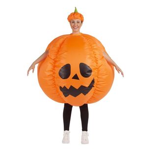 Spooky Hollow Adult Inflatable Pumpkin Costume Orange