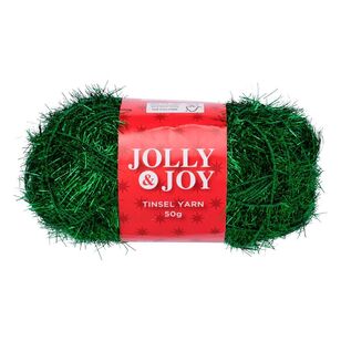 Jolly & Joy Tinsel Yarn Christmas Green 100 m