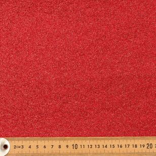 Glitter 90 cm Polyester Felt Fabric Red 90 cm