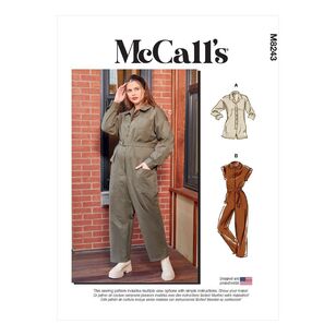 McCall's Sewing Pattern M8243 Misses' & Women's Romper, Jumpsuits & Belt