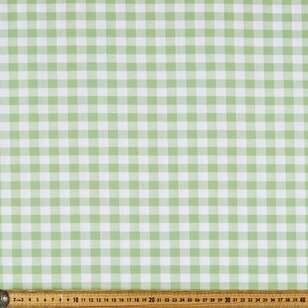 Yarn Dyed Gingham Check #2 Printed 145 cm Cotton Fabric Lettuce 145 cm