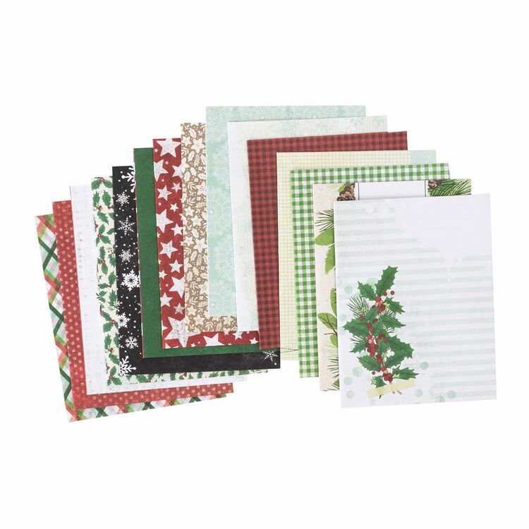 American Crafts Vicki Boutin Evergreen & Holly Boxed Cards Multicoloured