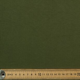 Plain 148 cm EcoVero Viscose Elastane Jersey Fabric Khaki 148 cm
