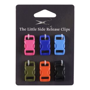 The Little Side Release Clips 6 Pack Bright